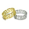 Gifts From The Crypt Aztec Pattern Gold/Silver Band Ring |