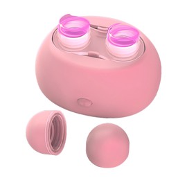 Contact Lens Cleaner Ultrasonic Portable Automatic Rechargeable Soft Lens Cleaning Machine Pink