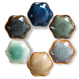 NUTRIUPS 3.5 inch Dipping Bowls Set of 6 Soy Sauce Dish 2 oz Ceramic Small Bowls for Side Dishes