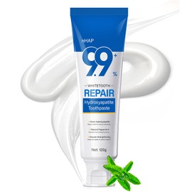 9.9% Hydroxyapatite Toothpaste 120g Nano Hydroxyapatite, Repairs Teeth & Reduces Sensitivity, Natural Peppermint, Provides Long-Lasting Freshness