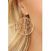Moroccan Filigree Geometric Drop Earrings - Bohemian Metallic Cutout Lightweight