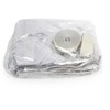 Magnetic Draft Stopper Entrance Door Curtain Insulated Curtain Medium (White)