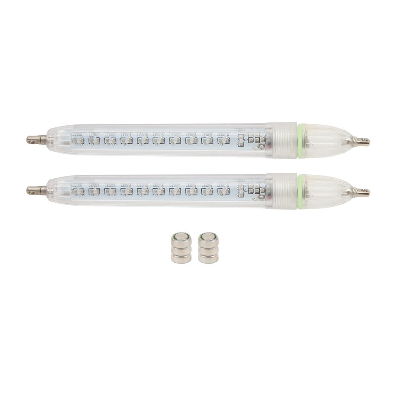 2 Pcs LED Underwater Fishing Light Night Fishing Lure Bait