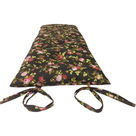 Danfuton Twin Floor Rolling Futon Mattress, Cotton Shikifuton 3x39x80 Rose Black