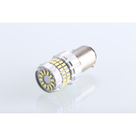 AULUXE 1157 LED Bulbs – Backup Reverse Signal Blinker Tail Parking DRL Brake Lights – 60-SMD, 600% Brighter, 6500K White – Fits BAY15D 2057 2357 7528 – Direct Replacement – 2 Pack