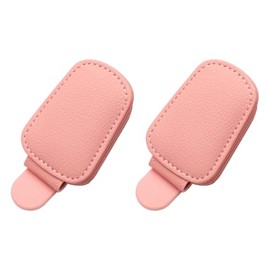 Magnetic Sunglass Holder for Car Visor, Leather Magnetic, Pink