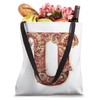 Monogrammed Christmas Initial U Gingerbread Cookie Letter U Tote Bag