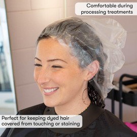 FRAMAR XL Processing Caps For Hair Color - Disposable Shower Caps For Women, Hair Coloring Cap, Hair Processing Caps Disposable, Developer Cap, Salon Essentials, Gorros Desechables Para el Pelo - 50