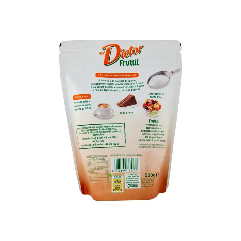 Dietor - My Dietor Fruttil Fruttosio Puro, Dolcificante - Sfuso
