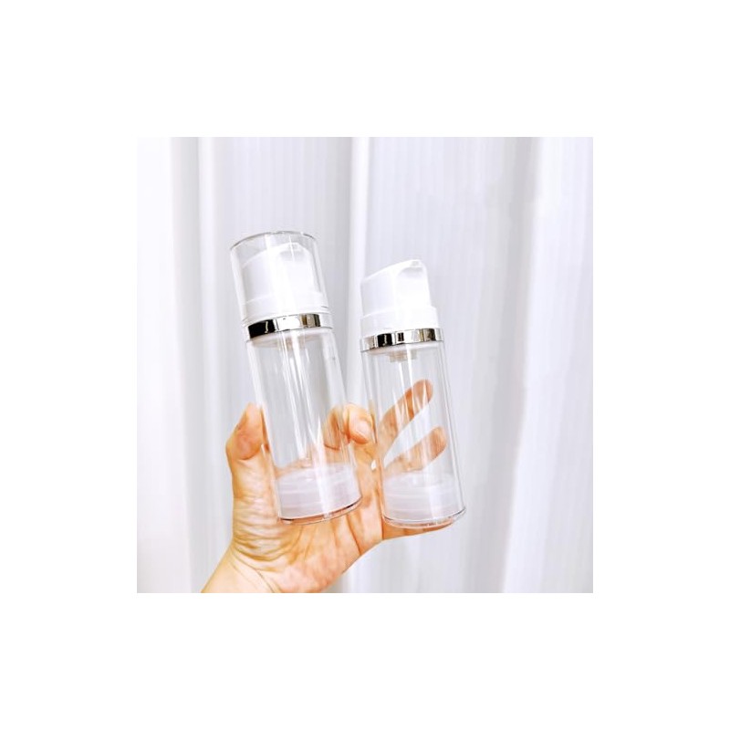 Airless Pump Bottles Empty Hydrating Pump Dispenser Refillable Vacuum Lotion