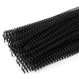Noalns 46-Hole Manual Binder Coil Pack,100Pcs 5/16'' of Black Comb Spines for A4/A5/Letter Size,loops 50,4:1 Pitch