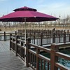 WujinJoy Heavy-Duty Patio Umbrella Holder - Adjustable Umbrella Stand Base