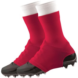TCK Football Spat Cleat Covers (Red, Small)