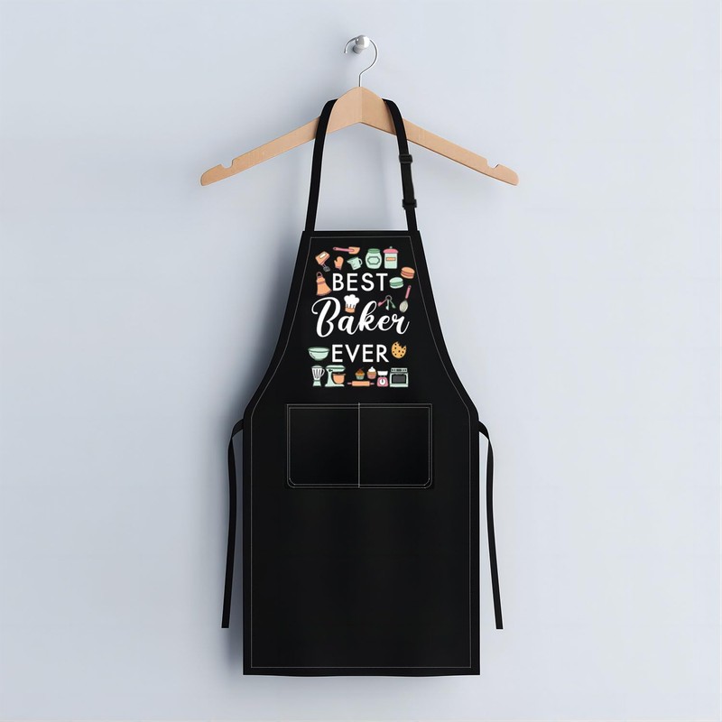 PLITI Baker Gift Baking Apron With Pocket Best Baker Eve