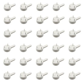 ZYAMY 30pcs Picture Hangers Without Nails Plastic Photo Frame Traceless Hook Nail Hardwall Hanger for Concrete Wall, Hardwall and Drywall