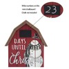 Paris Loft Christmas Countdown Tabletop Sign, Days Until Christmas, Farmhouse