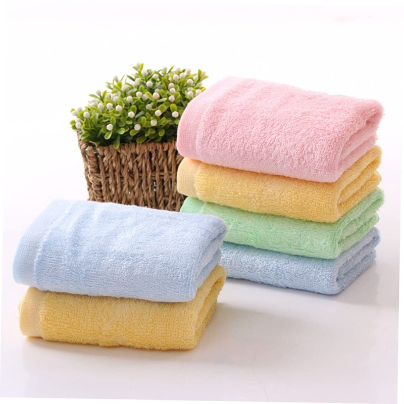 Outanaya 8Pcs Washcloths Soft Absorbent Towels Fluffy and Durable for