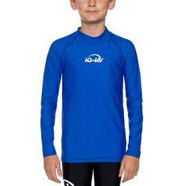 iQ-UV UV 300 Kids LS Shirt, Kids UV Anti-UV T-Shirt, Dark Blue, 116/122
