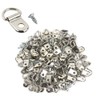 FSSTUD 50 Pieces Metal D Ring Hangers, Picture Frame Wire