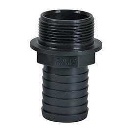 Ribiland PRRAC1MX19 Grooved Connector, Plastic, M, 1"/19, Black, 7x4x4 cm