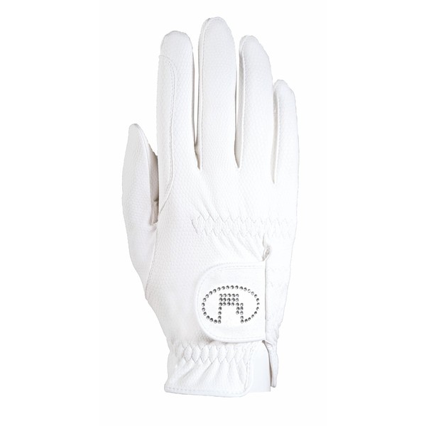 Roeckl Sports equestrian gloves LISBOA, ladies summer riding glove, white/white
