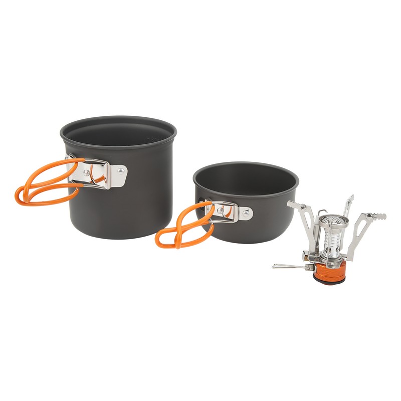 Camping Cooking Set Alumine Strong Bearing Food Grade Portable Stove