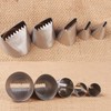 Tabiger Piping Nozzles Kit, 5pcs Half Row Woven Flower Nozzles
