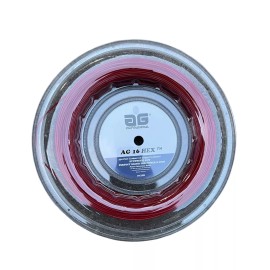 AG 16 Hex Synthetic Gut Tennis String Reel - Red