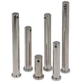Bolt 10 x 34 mm – Pack of 5 – Safety Bolts / Pin Bolts – Made of A4 Stainless Steel BOOTSTEILE BRAUER®