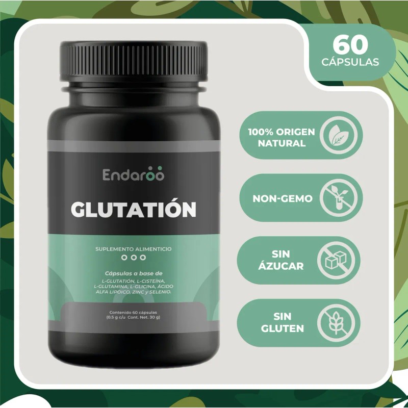 L-glutation,glutamina,glicina, Ácido Alfa Lipoico, 120 Caps Sabor Sin Sabor
