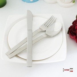 (Hyunwoo) HWF Linen Satin Cutlery DK 3-Piece Set / (현우)HWF 린넨샤틴양식기DK 3P세트