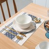 BIPASION Rustic Cotton Woven Palceamats Farmhouse Cloth Placemats Set of