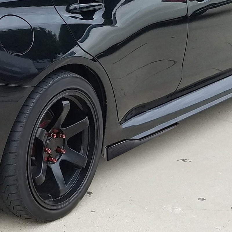 2Pcs Universal Side Skirt Rocker Splitters Lip Winglet Wing Diffuser