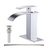 GENBONS Chrome Bathroom Faucet Waterfall Single Handle Bathroom Sink Faucet