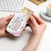 2 Pieces Kitten & Rabbit Plush Badge Holders with Wings