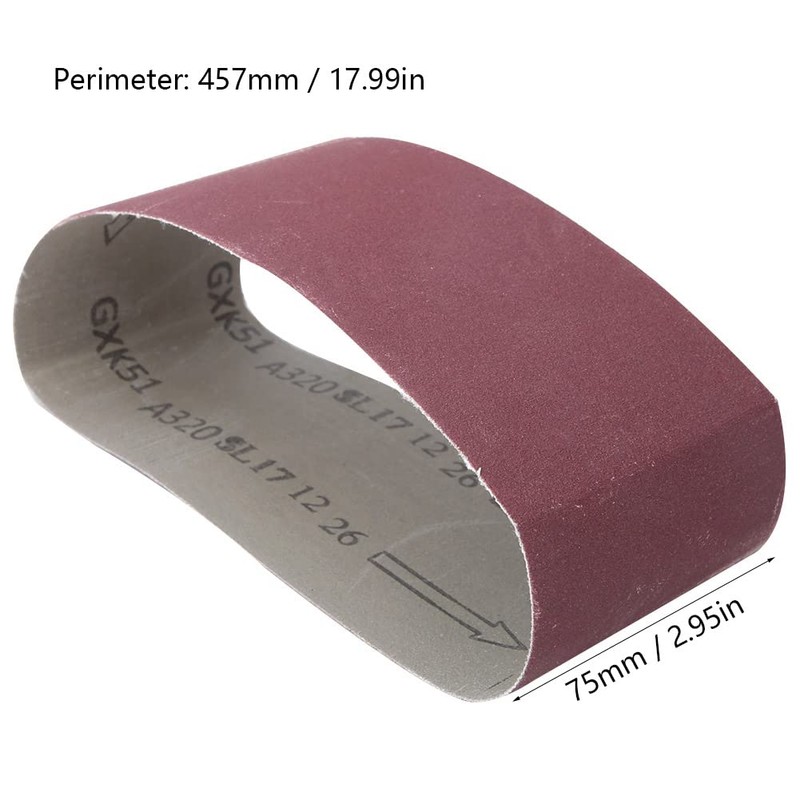 Sanding Belt, 10 Pieces Sanding Belt, Grit 457 x 75
