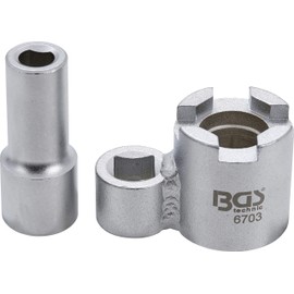 BGS special shock absorber inserts 3-Piece 6703 suspension nut wrench and holding tool for Volvo