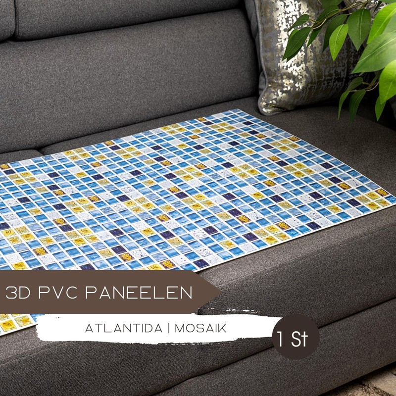 3D PVC Wall Panels, Ceiling Panels, Mosaic Look, 1 Panel