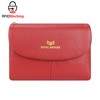 Royal Bagger RFID Blocking Women's Short Wallet Genuine Leather Multi-card