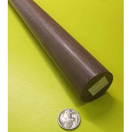 Micarta Canvas CE Phenolic Round Rod 1.50" (1-1/2") Diameter x 48" Length 1 Unit