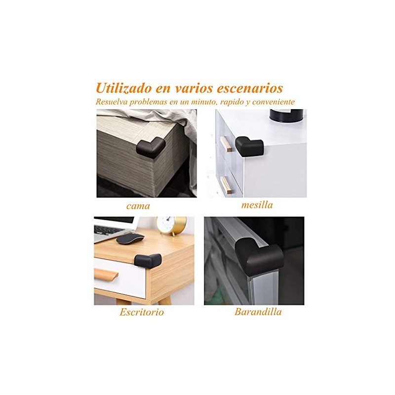 Lumbor37 Protectores Esquinas Protector Anticolisión de Rincón de Mesa Protector