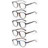 JOLISU 5 Pack Reading Glasses For Women and Men,Blue Light