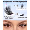 Manga Lash Clusters with Spikes Anime Eyelash Clusters for Baddie