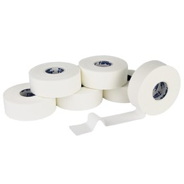 TIGERTAPES - Pack of 6 Rolls Zinc Oxide Strapping (2.5cm x 13.7m) - Long Sports Tape - Easy to Apply Sports Injury Tape for Sports Healthcare Professionals - Hand Tearable - White…
