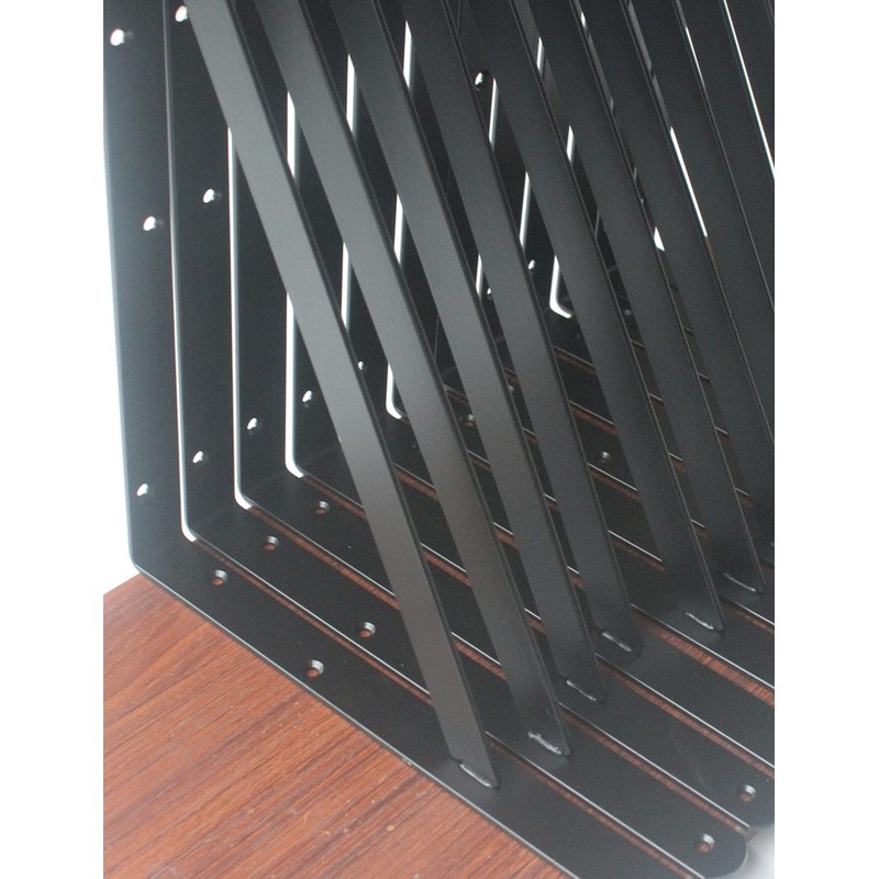 12 Pack L18" x H 12" Black Heavy Duty Shelf