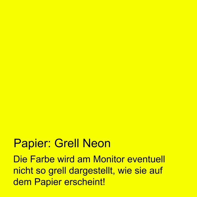 Neon Paper Extreme Neon Yellow 50 Sheets DIN A4, 80