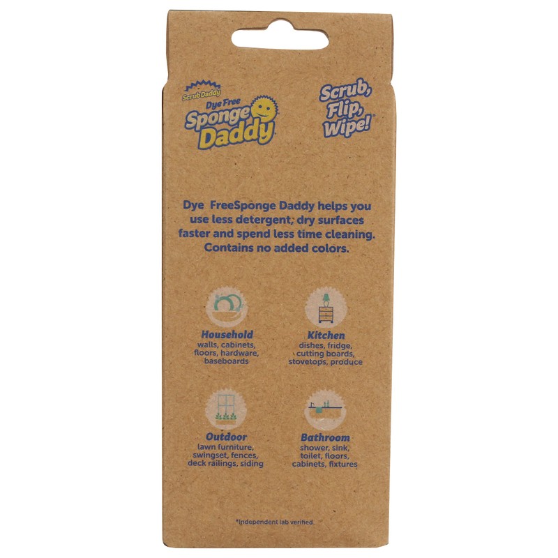 SCRUB DADDY Dye Free Sponge Daddy 3 Count, 3 CT