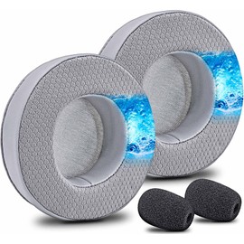 Virtuoso XT Ear Pads Replacement for Virtuoso RGB Wireless SE XT Headset, Cooling Gel, More - Softer Memory Foam, Added Thickness, Extra Durability by JESSVIT (Virtuoso XT Cooling Gel Earpads Gray)