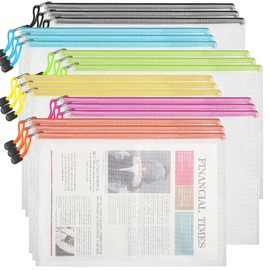 18pcs Mesh Zipper Pouch Bags, Board Game Storage, Large Reusable Puzzle Storage Bags,16.5x12.3in A3 Zipper Pouch for Organizing,Travel, Project, Classroom, School Office Supplies File Bags Zipper Bags