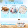 2PCS Coastal & Beach Decor Glass Bottles with Cork &